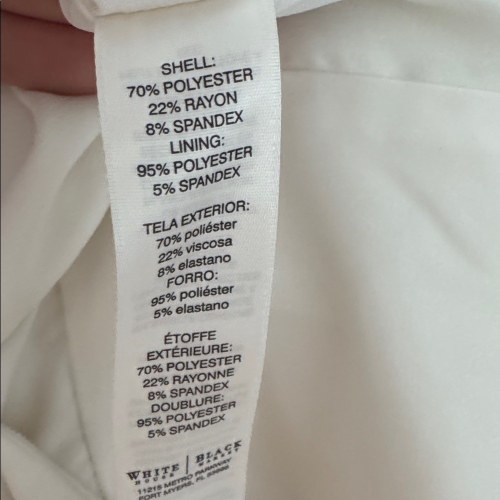 White House Black Market White Business Midi Dress - Size 0 - Picture 4 of 4